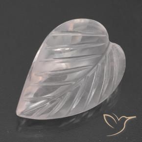 Quartzo Rosa Rosa Rosa bem claro Natural 2.79ct, Flor cortada, Transparente