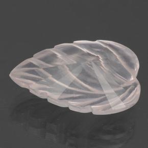 Quartzo rosa rosa natural 3,94ct, corte flor, transparente