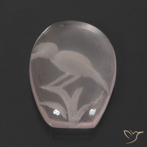 11.01ct Natural Luz rosa Quartzo Rosa, Chique, Transparente