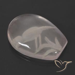 Quartzo Rosa Luz rosa Natural 11.01ct, Chique, Transparente