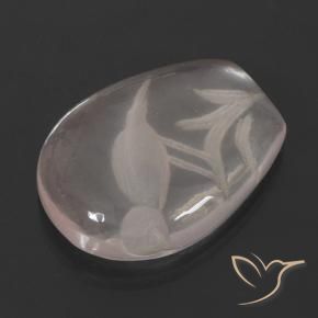 Quartzo Rosa Luz rosa Natural 11.01ct, Chique, Transparente
