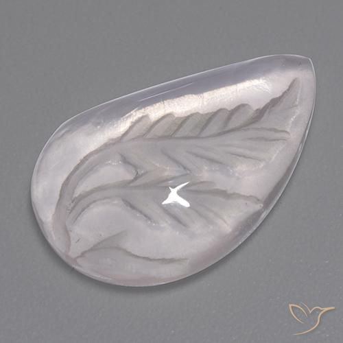 7.84ct Natural Branco Quartzo Rosa, Chique, Transparente