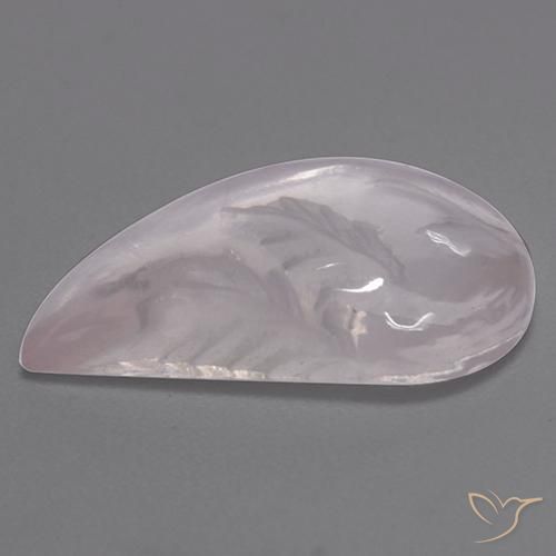 Quartzo Rosa Branco Natural 7.84ct, Chique, Transparente
