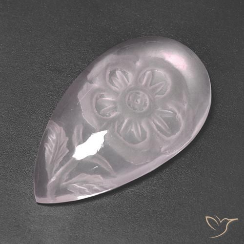 13.62ct Natural Rosa bem claro Quartzo Rosa, Formato de pêra, Transparente