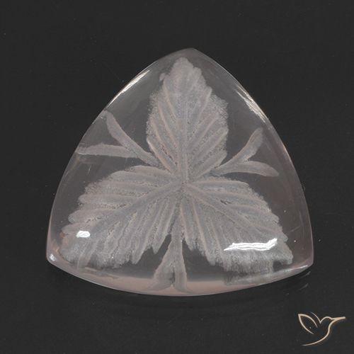 10.38ct Natural Incolor Quartzo Rosa, Trilhão, Transparente