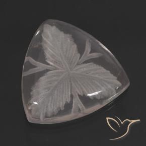 Quartzo Rosa Incolor Natural 10.38ct, Trilhão, Transparente