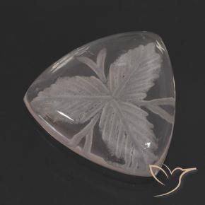 Quartzo Rosa Incolor Natural 10.38ct, Trilhão, Transparente