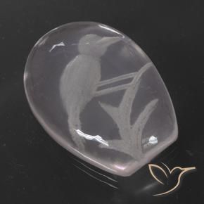 Quartzo Rosa Rosa bem claro Natural 11.18ct, Chique, Transparente