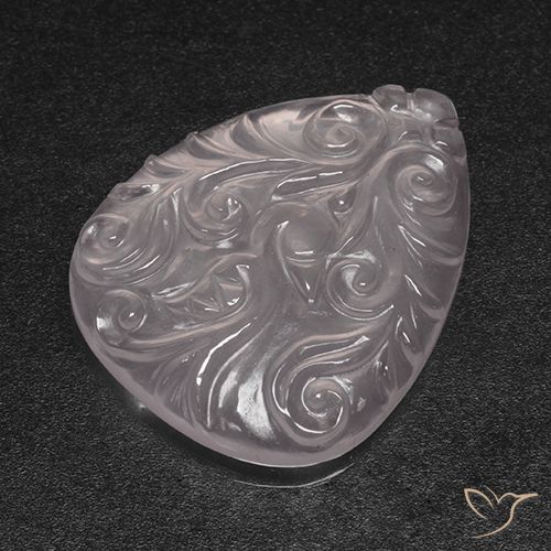 20.93ct Natural Incolor Quartzo Rosa, Formato de pêra, Transparente
