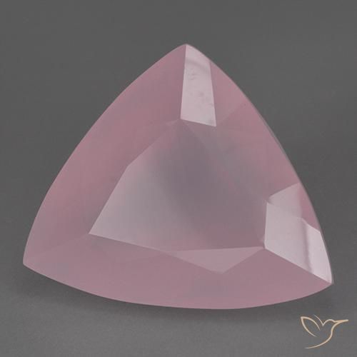 Quartzo Rosa Roxo Real Rosa Natural 87.19ct, Trilhão, Transparente