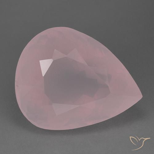 83.50ct Natural Rosa Claro Rosa Quartzo Rosa, Formato de pêra, Transparente