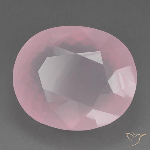 Quartzo Rosa rosa rosa médio Natural 89.42ct, oval, Transparente