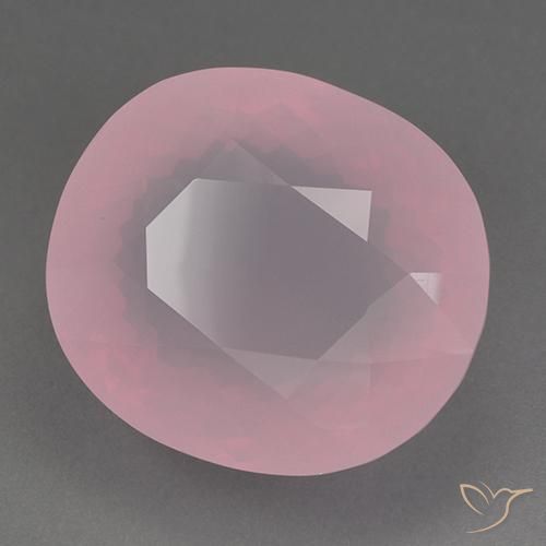 Quartzo Rosa rosa rosa médio Natural 82.87ct, oval, Transparente