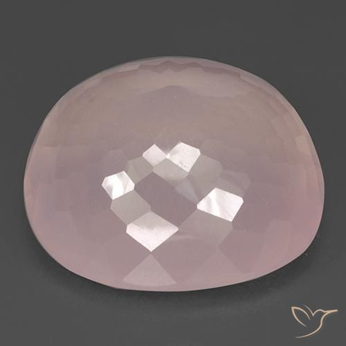 Quartzo Rosa Luz rosa Natural 110.88ct, Almofada, Transparente