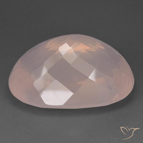Quartzo Rosa Rosa Blush Natural 95.79ct, oval, Transparente