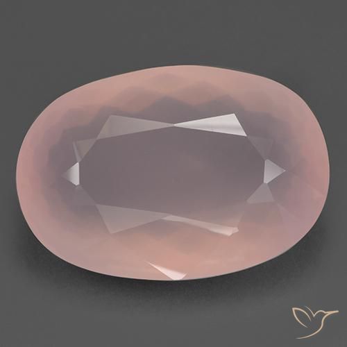 93.65ct Natural Rosa Flamingo Quartzo Rosa, oval, Transparente