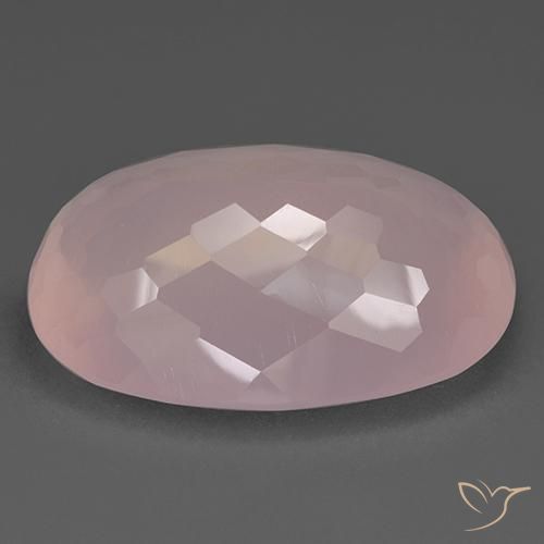 Quartzo Rosa Rosa Flamingo Natural 93.65ct, oval, Transparente
