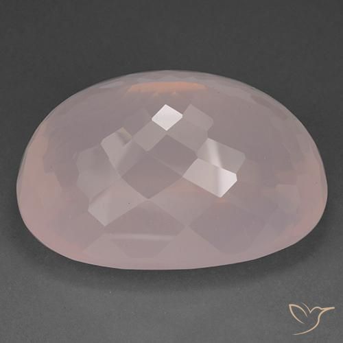 Quartzo Rosa Luz rosa Natural 115.62ct, oval, Transparente