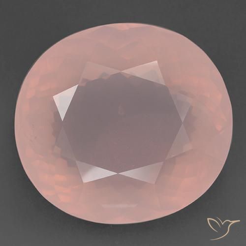 127.53ct Natural Rosa Flamingo Quartzo Rosa, oval, Transparente