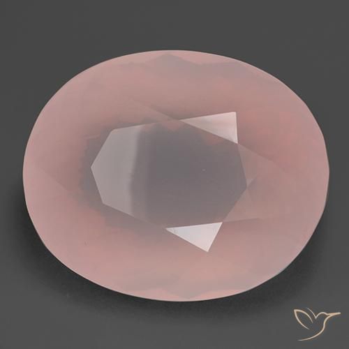 Quartzo Rosa Rosa Blush Natural 153.32ct, oval, Transparente