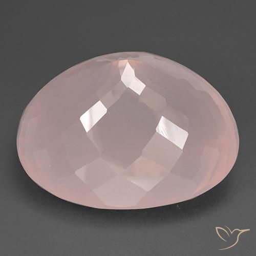 Quartzo Rosa Rosa Blush Natural 153.32ct, oval, Transparente
