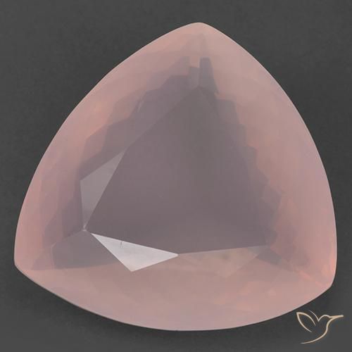 104.33ct Natural Rosa coral claro Quartzo Rosa, Trilhão, Transparente