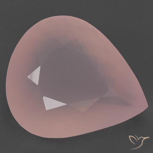 104.89ct Natural rosa médio Quartzo Rosa, Formato de pêra, Translúcido