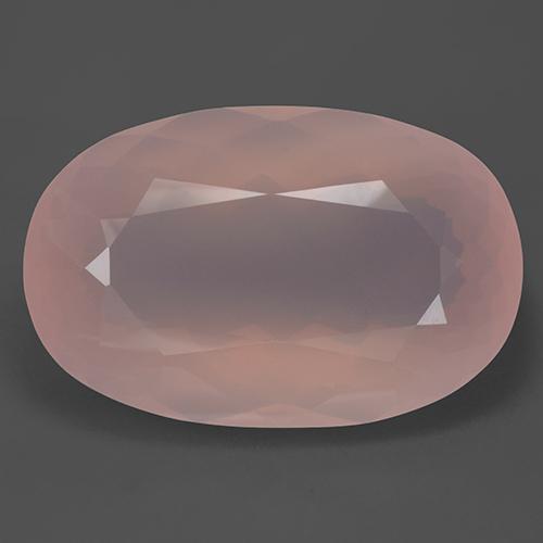 Quartzo rosa rosa natural 157,99ct, corte oval, transparente