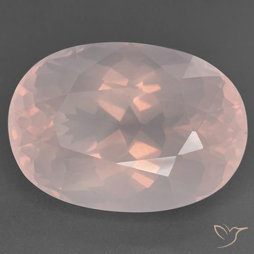 Quartzo Rosa Luz rosa Natural 51.90ct, oval, Transparente