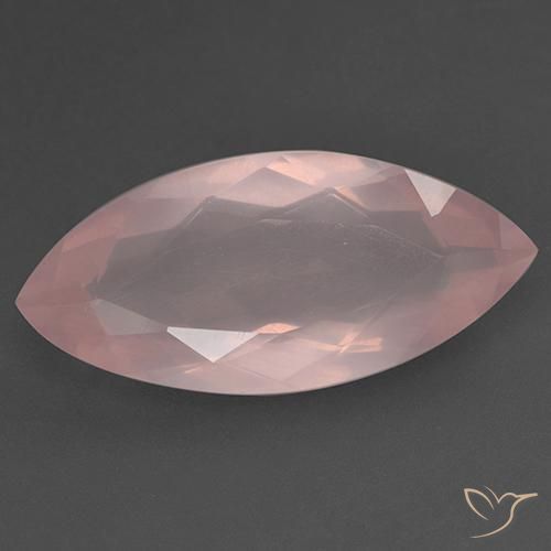 18.58ct Natural Rosa Vivo Quartzo Rosa, Marquesa, Transparente
