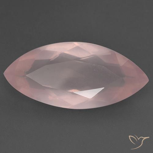Quartzo Rosa Rosa Vivo Natural 18.58ct, Marquesa, Transparente