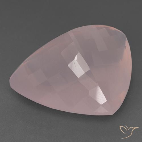 Quartzo Rosa Coral Rosa Natural 55.03ct, Trilhão, Transparente