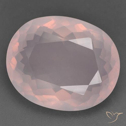 24.14ct Natural rosa rosa Quartzo Rosa, oval, Transparente