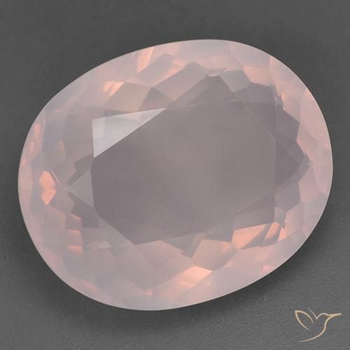 Quartzo Rosa rosa rosa Natural 24.14ct, oval, Transparente