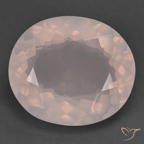 25.35ct Natural Luz rosa Quartzo Rosa, oval, Transparente