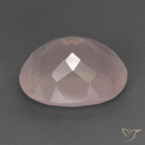 Quartzo Rosa rosa médio Natural 22.88ct, oval, Transparente