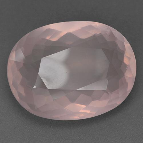 Quartzo Rosa Luz rosa Natural 26.41ct, oval, Transparente