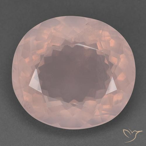 44.89ct Natural Rosa coral claro Quartzo Rosa, oval, Transparente
