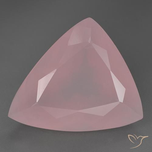 55.58ct Natural Tom Rosa Quartzo Rosa, Trilhão, Transparente