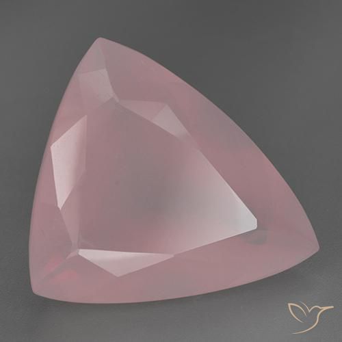 Quartzo Rosa Tom Rosa Natural 55.58ct, Trilhão, Transparente