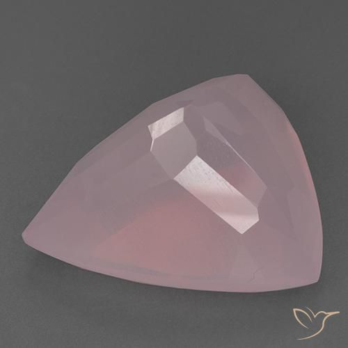 Quartzo Rosa Tom Rosa Natural 55.58ct, Trilhão, Transparente