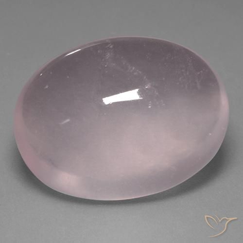 Quartzo Rosa Rosa Claro Rosa Natural 39.10ct, oval, Transparente
