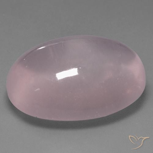 Quartzo Rosa Rosa Claro Rosa Natural 39.10ct, oval, Transparente