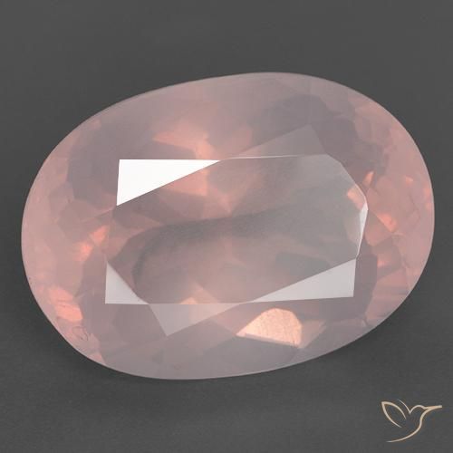 Quartzo Rosa Rosa Vivo Natural 28.05ct, oval, Transparente