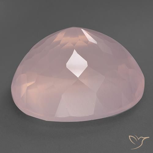 Quartzo Rosa Luz rosa Natural 46.16ct, oval, Transparente