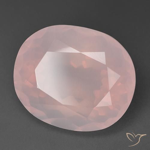 35.66ct Natural Luz rosa Quartzo Rosa, oval, Transparente