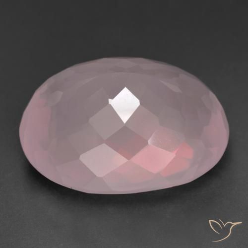 Quartzo Rosa rosa médio Natural 41.36ct, oval, Transparente