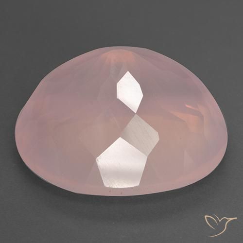 Quartzo Rosa rosa médio Natural 39.78ct, oval, Transparente