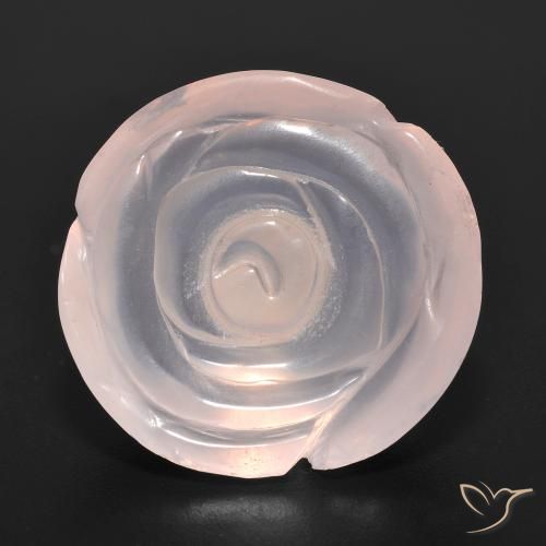 15.96ct Natural Rosa Flamingo Quartzo Rosa, Flor cortada, Translúcido