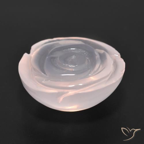 Quartzo Rosa Rosa Flamingo Natural 15.96ct, Flor cortada, Translúcido